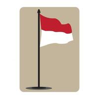 vectors illustration symbol design flag of Indonesia