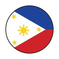 vectors illustration icon of the country's flag of the Philippines symbol design