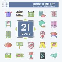 Icon Set Home. related to Sports symbol. doodle style. simple design illustration vector