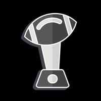 Icon Trophy. related to Rugby symbol. glossy style. simple design illustration vector