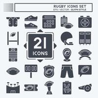 Icon Set Home. related to Sports symbol. glyph style. simple design illustration vector