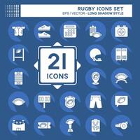 Icon Set Home. related to Sports symbol. long shadow style. simple design illustration vector