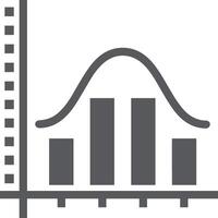Chart icon symbol image for data statistic analysis illustration vector