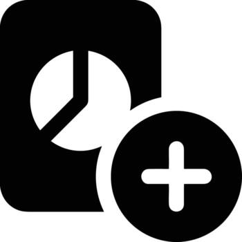 Chart icon symbol image for data statistic analysis illustration vector