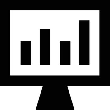 gráfico icono símbolo imagen para datos estadística análisis ilustración vector