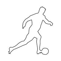 person kicking ball icon illustration symbol design vector