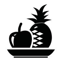 fruit and vegetable icon illustration symbol design vector