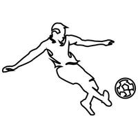 person kicking ball icon illustration symbol design vector