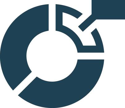 Chart icon symbol image for data statistic analysis illustration vector