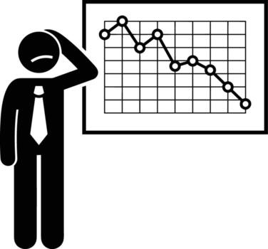 Chart icon symbol image for data statistic analysis illustration vector