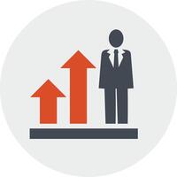 Chart icon symbol image for data statistic analysis illustration vector