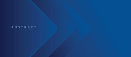 Blue abstract banner. Minimal background with arrows and copy space for text. Facebook cover, web banner vector