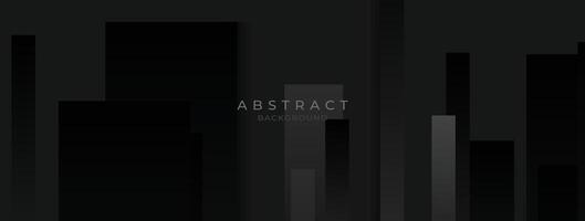 Modern black banner background. abstract graphic design banner pattern background template. vector