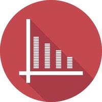 Chart icon symbol image for data statistic analysis illustration vector