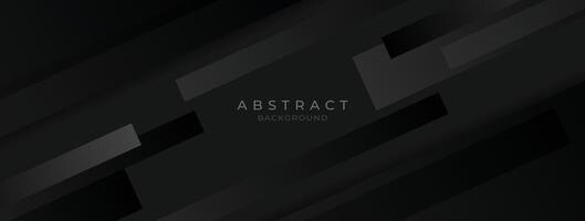 Modern black banner background. abstract graphic design banner pattern background template. vector