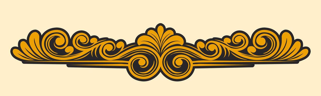 Vintage Baroque Victorian frame border monogram floral engraved scroll ornament