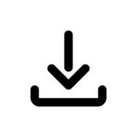 Download outline style icon in black, isolated on white background. minimalistic symbol illustration for app, graphic design, infographic, web site, ui vector