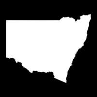 New South Wales Map, state of Australia. Illustration. vector