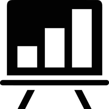 Chart icon symbol image for data statistic analysis illustration vector