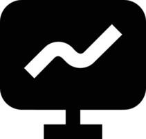 Chart icon symbol image for data statistic analysis illustration vector