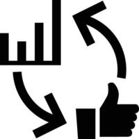 Chart icon symbol image for data statistic analysis illustration vector