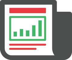 Chart icon symbol image for data statistic analysis illustration vector