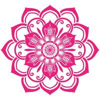 An intricate red pattern mandala style vector