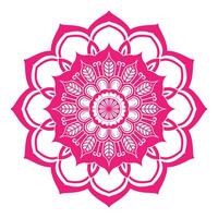 An intricate red pattern mandala style vector