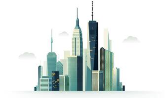 City skyline with city as background vector