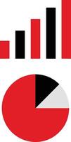 Chart icon symbol image for data statistic analysis illustration vector