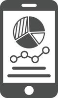 Chart icon symbol image for data statistic analysis illustration vector