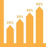 Chart icon symbol image for data statistic analysis illustration vector