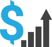 Chart icon symbol image for data statistic analysis illustration vector