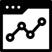 Chart icon symbol image for data statistic analysis illustration vector