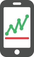 Chart icon symbol image for data statistic analysis illustration vector