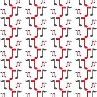 Music Note specialized trendy multicolor repeating pattern illustration design vector