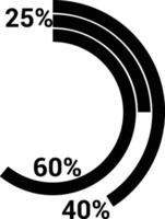 Chart icon symbol image for data statistic analysis illustration vector