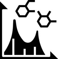 Chart icon symbol image for data statistic analysis illustration vector