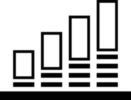 Chart icon symbol image for data statistic analysis illustration vector