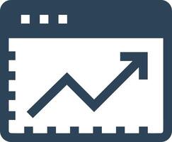 Chart icon symbol image for data statistic analysis illustration vector
