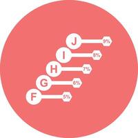 Chart icon symbol image for data statistic analysis illustration vector