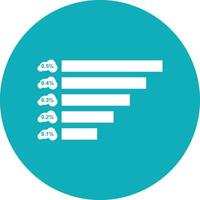 Chart icon symbol image for data statistic analysis illustration vector