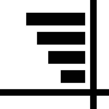 gráfico icono símbolo imagen para datos estadística análisis ilustración vector