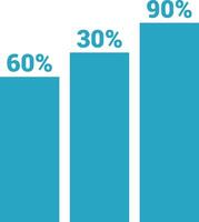 Chart icon symbol image for data statistic analysis illustration vector