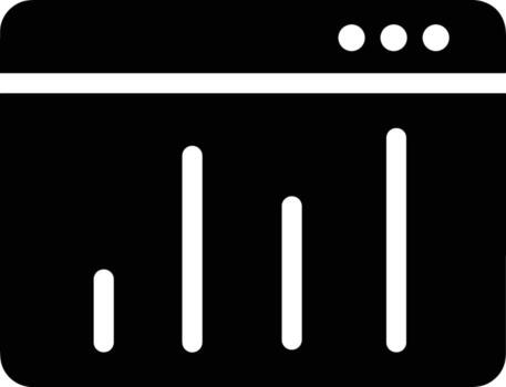 gráfico icono símbolo imagen para datos estadística análisis ilustración vector