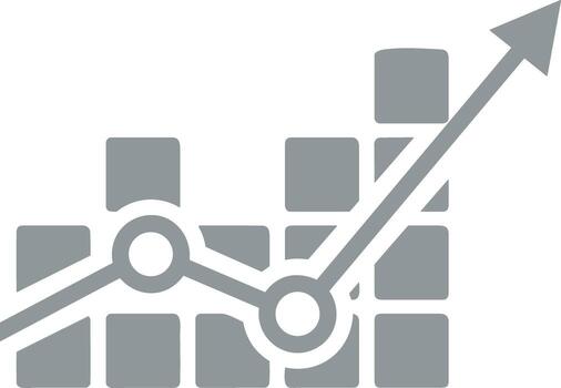 gráfico icono símbolo imagen para datos estadística análisis ilustración vector