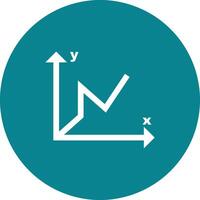 Chart icon symbol image for data statistic analysis illustration vector