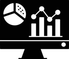 Chart icon symbol image for data statistic analysis illustration vector