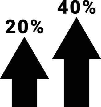 Chart icon symbol image for data statistic analysis illustration vector