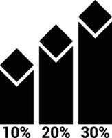 Chart icon symbol image for data statistic analysis illustration vector